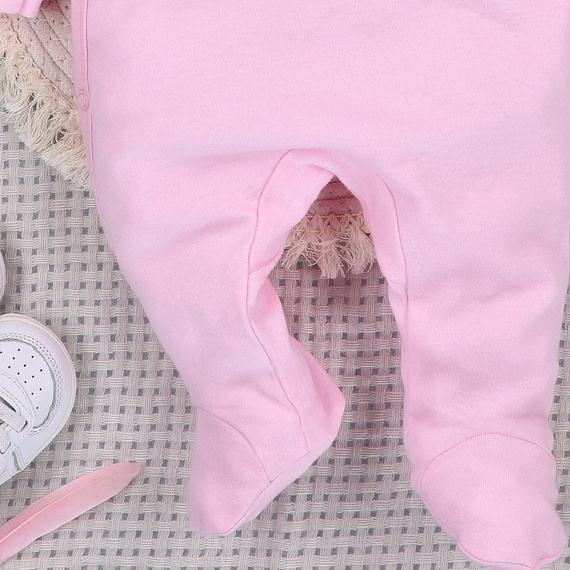 ABN-5539 Pijama para bebé Nini Happy Animals de algodón orgánico - 100% de seguridad, cierres sin níquel, producción polaca