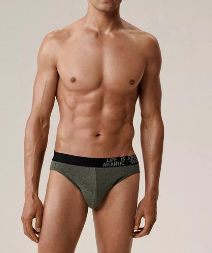 Atlantic calzoncillos hombre 3MP-209/25 verde-granate-azul - algodón, pack de 3, corte clásico