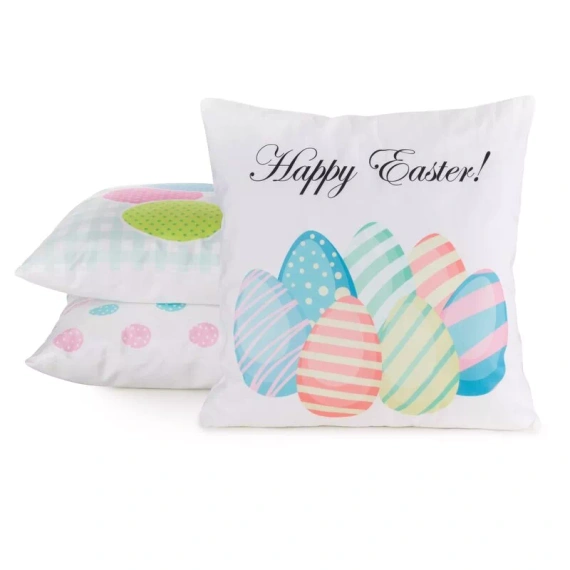 Eurofirany Wiosna 3– funda de cojín decorativa pascual elegante