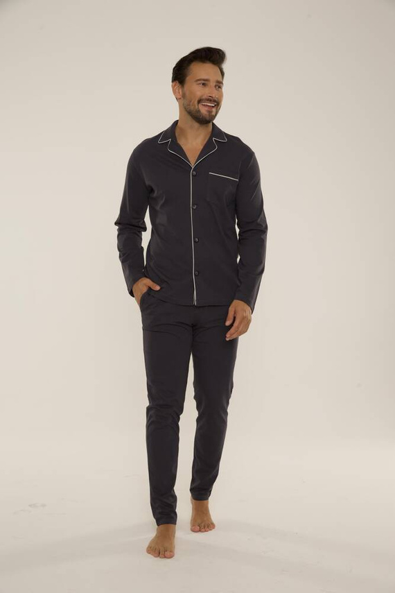 729 Norberto Pijama de hombre De Lafense - grafito