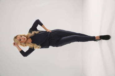 305 Paula Traje de pijama para mujer - azul marino