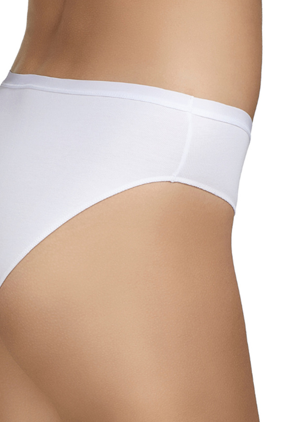 Braguitas bikini Selene 400 blancas pack de 2, algodón liso clásico