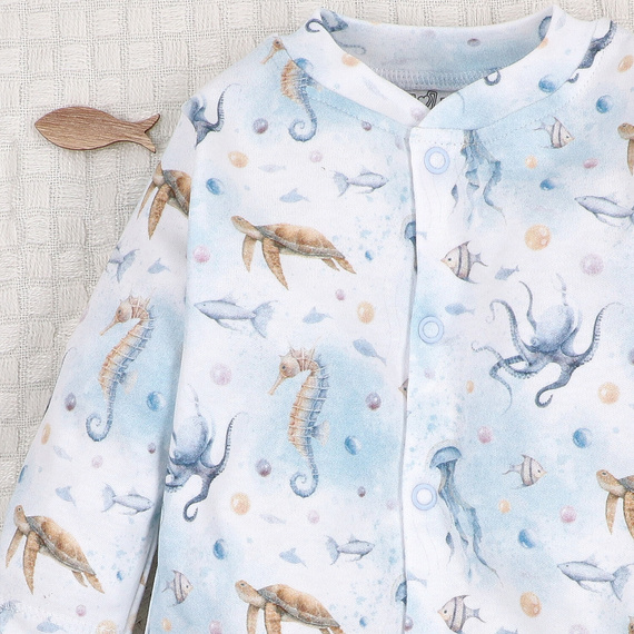 ABN-5450 Pijama para bebé Sea Of Joy Nini - algodón orgánico, cierre con automáticos