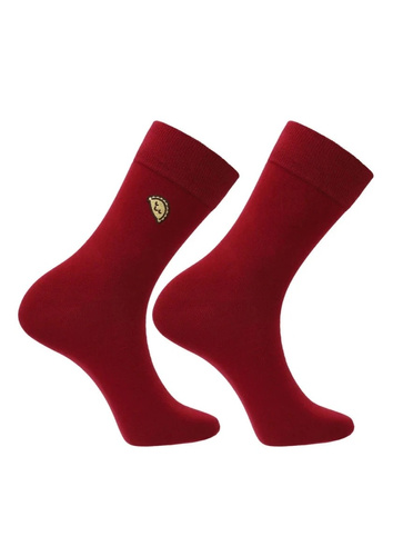 Conjunto masculino Moraj MB1800-009 rojo con bóxer y calcetines navideños de algodón