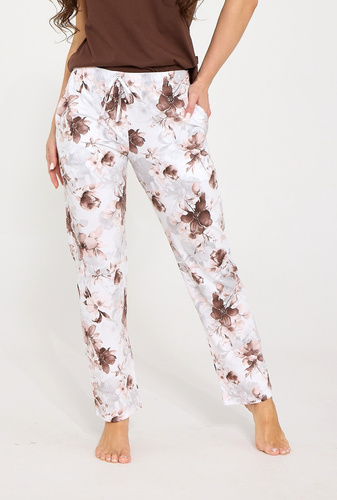 Pantalones de pijama largos para mujer Cornette 690/53 100% algodón