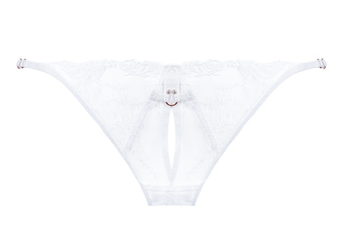 Rubi tanga de mujer Unikat blanco - encaje, cómodo, elegante