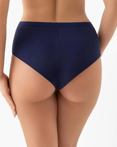Gorsenia B024 Desire Braguitas Brasileñas Azul Marino con Encaje y Microfibra