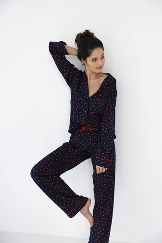 Sophia Pijama de mujer Sensis - azul marino