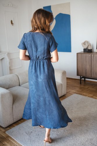 Vestido premamá y de lactancia Milk & Love Lovely Dress Long azul marino