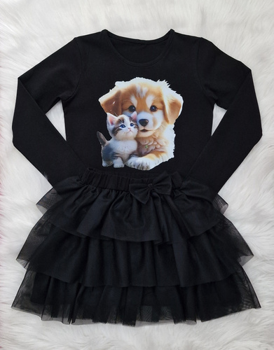 Friends Blusa infantil Bambarillo negro- jersey | Comodidad y estilo
