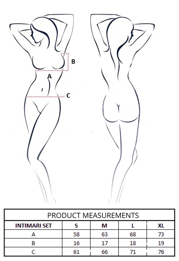 Intimari Set Rosa Pasión rosa - elegante conjunto de lencería para mujer