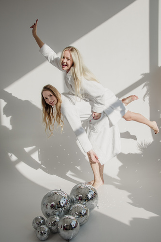 709 Bata de mujer Manuela Forex - blanca