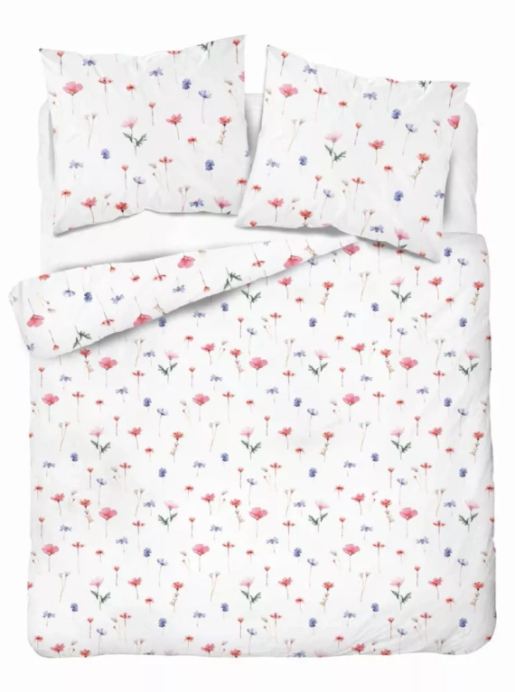 5486 B Detexpol Satin Stories blanco - rosa | 100% algodón, tejido de satén, cremallera, caja de regalo