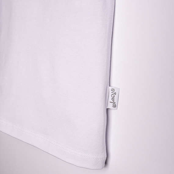 Blusa 220138 Nicol blanca algodón con encaje elegante niña