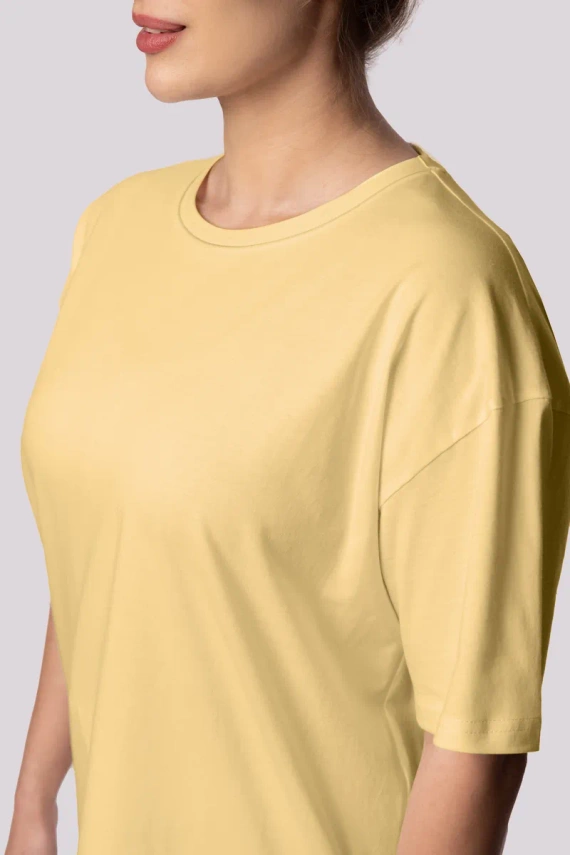 Pijama de mujer de manga corta Bliss Mona amarillo