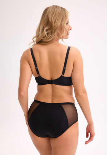 GFP 1374 Gaia Fatma bragas de mujer - moca y negro, cómodas bragas de encaje