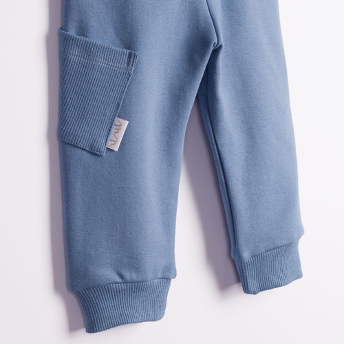 228276 Nicol FARMA Pantalones deportivos para niño azules con bolsillo algodón