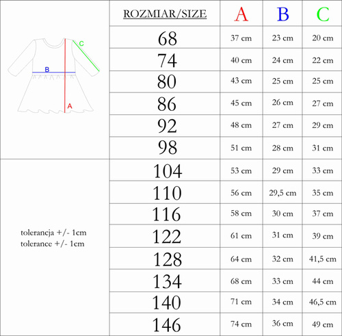 212169 Vestido de niña Tola Nicol - 100% algodón, manga larga, volantes, confección pulida