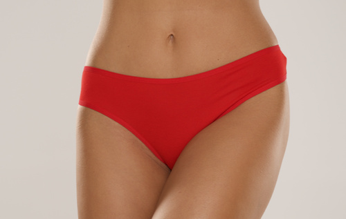 004 Limited Braguitas de mujer De Lafense - clásicas, tiro bajo, viscosa - rojo