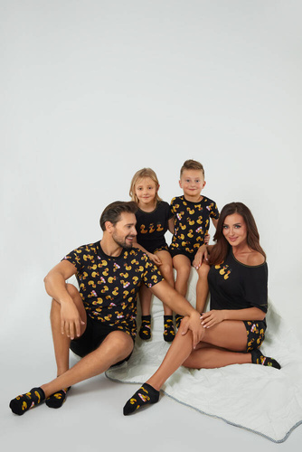 Anatre Italian Fashion pijama de niña - negro/estampado