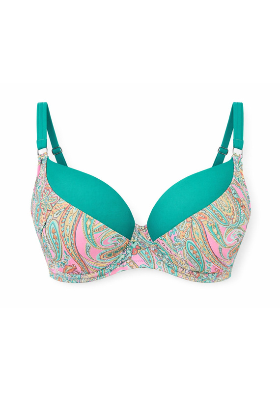 Mediolano Riviera 20005 sujetador de baño Full Cup turquesa paisley