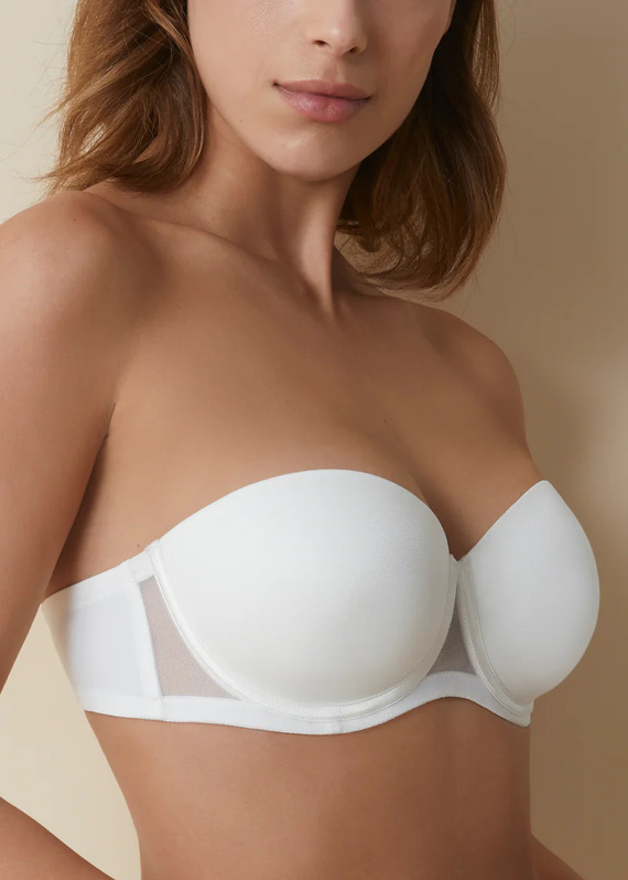 Esmeralda Bardot Autosoportado Selene Pearl - Sujetador sin tirantes, soporte de silicona