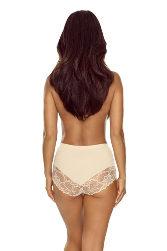 Braguitas de mujer Lapinee Livia 5045 de talle alto moldeadoras con encaje - beige