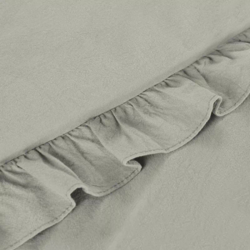 Ropa de cama de algodón con volante Eurofirany 100% algodón con cremallera beige