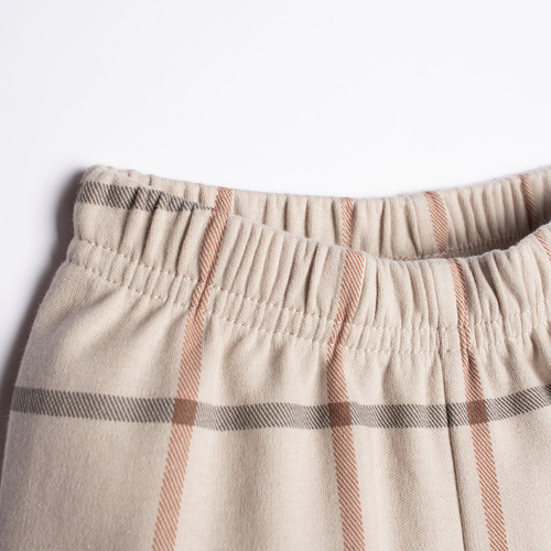 221198 Kiku Nicol pantalones anchos de cuadros en algodón para niños