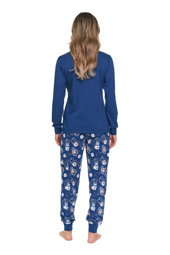 Pijama de mujer Doctor Nap 7510 100% algodón larga con puños y estampado