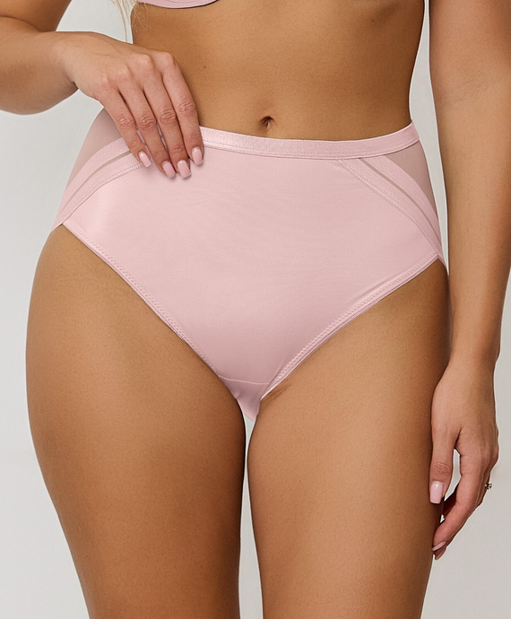 Braguitas Mefemi Alice DW66 talle alto microfibra cómodas rosas