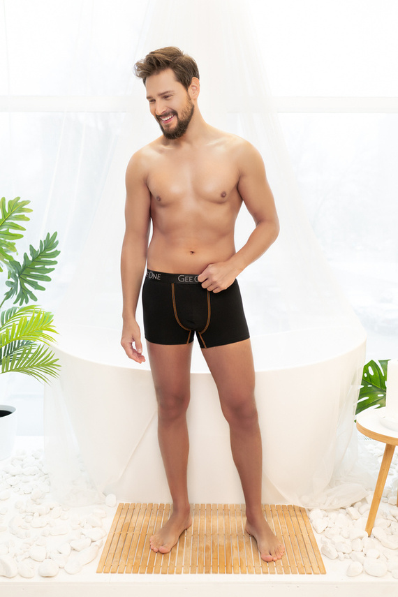 Calzoncillos bóxer Fluo hombre Italian Fashion - negro/naranja fluo