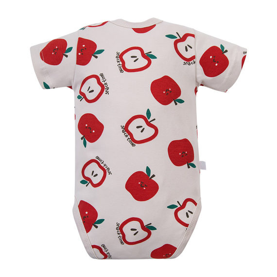 Body bebé Eevi Snack Time manga corta algodón elástico cómodo