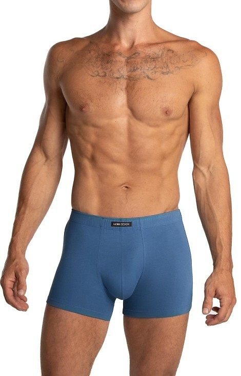 M-1070 Calzoncillos bóxer para hombre Lama - algodón, 3 unidades, azul marino/azul/grafito