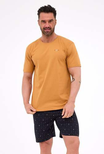 Pijama de hombre Cornette 326/317 Fox 2 de algodón miel, manga corta, cómodo y elegante