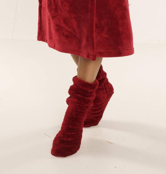 553/554 Calcetines de dormir Wellsoft Smooth De Lafense - granate