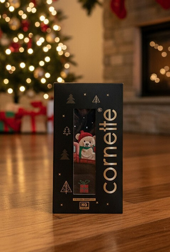 914/01 Set de regalo de Navidad Cornette para hombre - boxers y calcetines, algodón