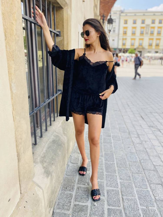 613 Milagros Pijama de señora Forex - negro