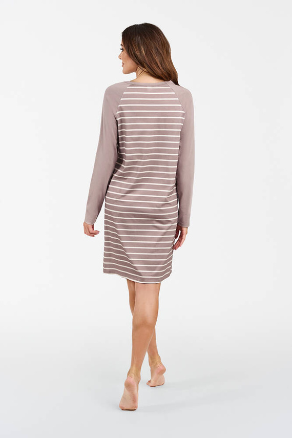 Camisón Oda Moda Italiana - estampado capuchino