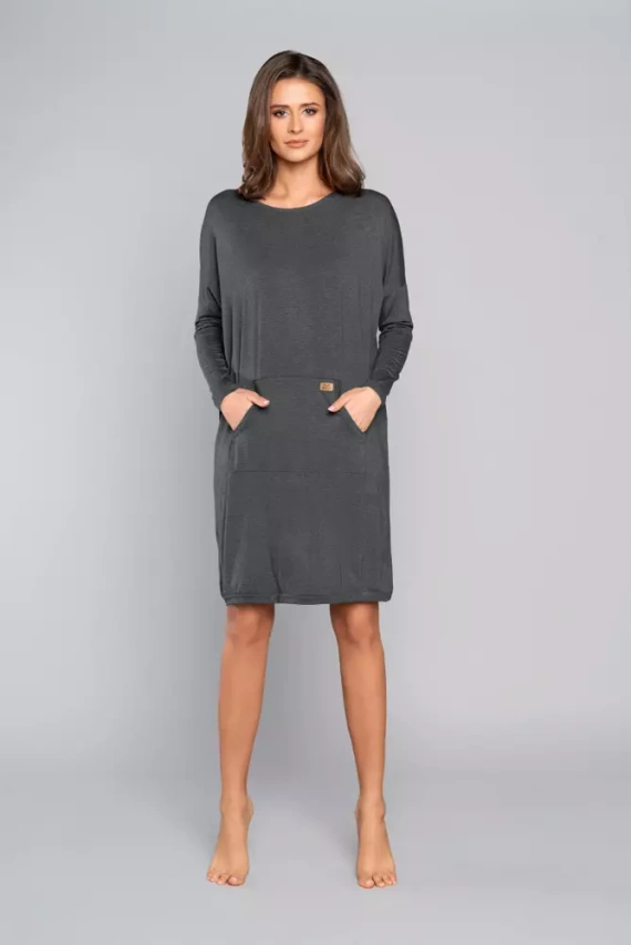 Tirana Túnica de señora y premamá Moda Italiana - azul marino