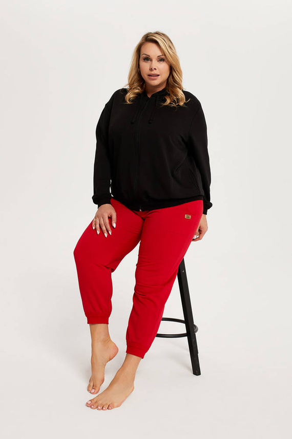 Todra Pantalones de chándal Moda Italiana- rojo