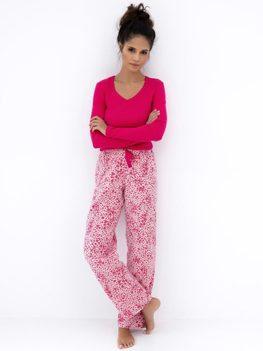 Pijama Landry Ladies Sensis rosa - algodón, manga larga, corte cómodo