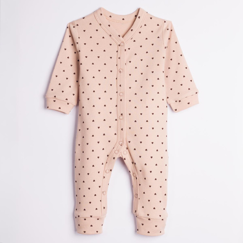 Nicol Hania 226033 Pijama para bebé sin pies con corazones