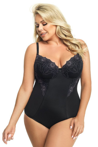 Gorsenia G 184 Livia Body con copas - negro