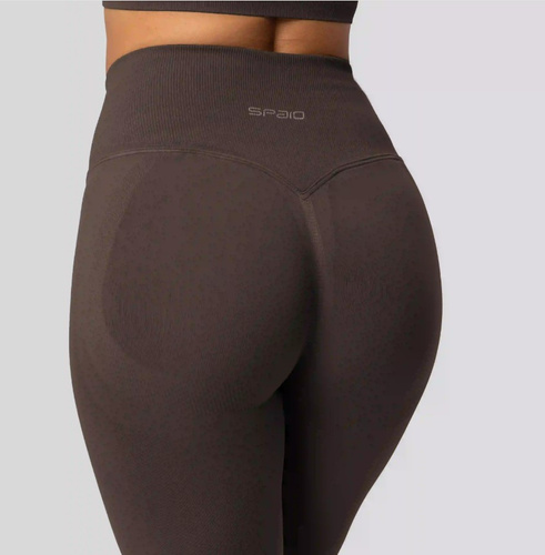 Leggings push-up Spaio PRO cintura alta opacos moldeadores chocolate