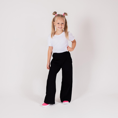 163580 Nicol pantalones de chándal negro para niñas 92-146