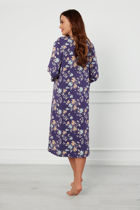 Camisón Pulia, manga 3/4 Moda Italiana - estampado