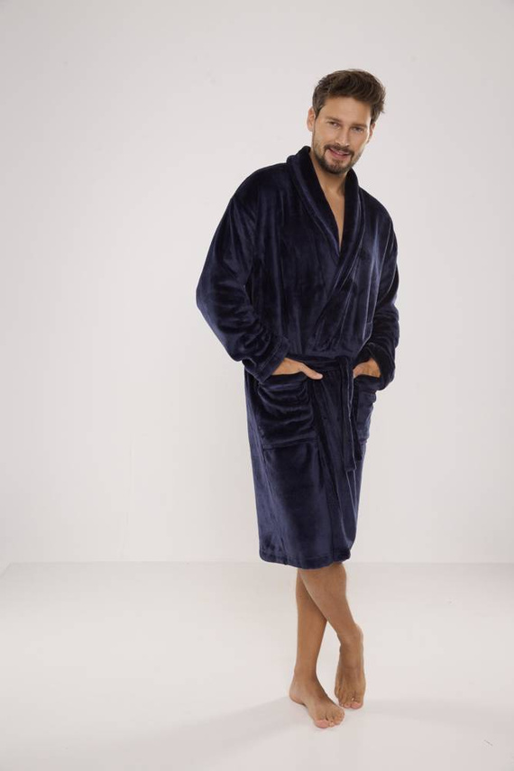 716 Bata de hombre Rafael De lafense - azul marino