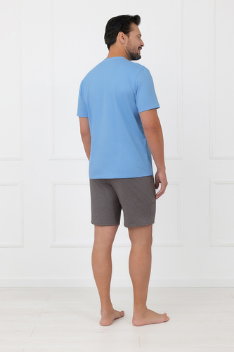 Pijama hombre Devon Italian Fashion algodón manga corta melange