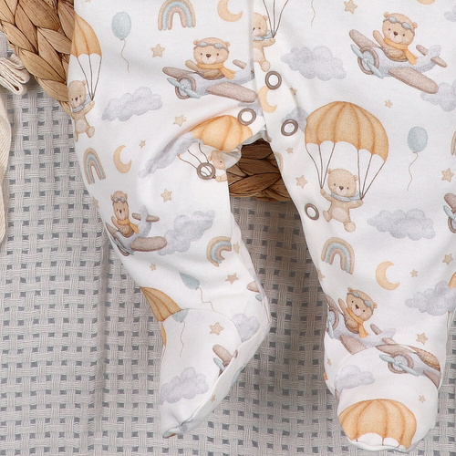 ABN-5506 Pijama enterizo para bebé Nini Sky Journey 100% algodón orgánico para bebés